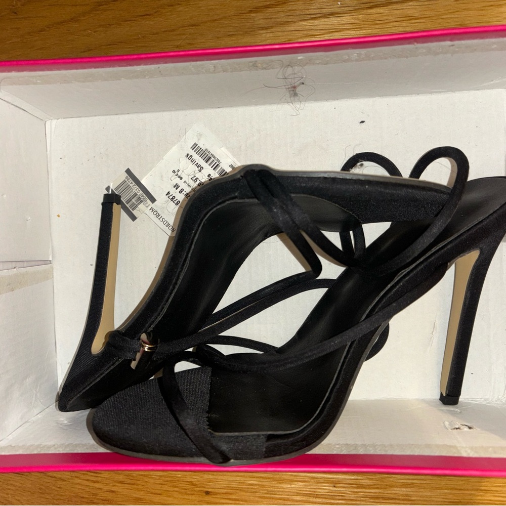 Elegant Black Strappy Heels